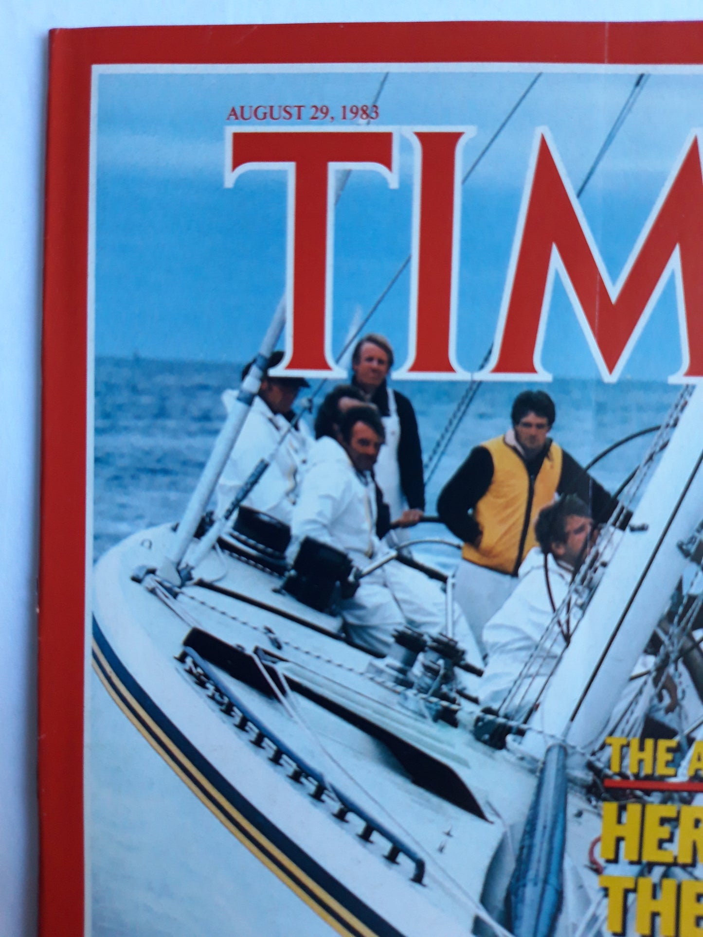 Time magazine The America`s Cup Here Come The Aussies! Chad Under Siege France to the Rescue 29.08.1983 August 1983 No.35