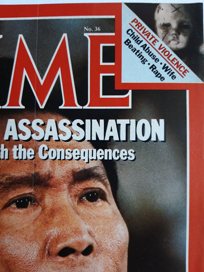 Time magazine Aquino`s Assassination  Coping with the Consequences Philippine President Ferdinand Marcos Private Violence 05.09.1983 September 1983 No.36