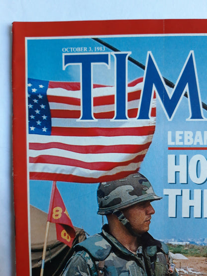 Time magazine Lebanon Holding the Line Missile Diplomacy Ronald Reagan`s New Offer To Moscow  03.10.1983 Oktober 1983 No.40