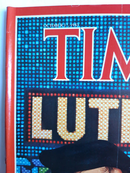 Time magazine Martin Luther 500 Years Young America´s Olympics A Gold Medal for Los Angeles? Memorial Coliseum 17.10.1983 No.42