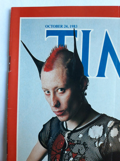 Time magazine The Tribes of Britain Punk Gulf War Iraq´s French Planes Raise the Stakes 24.10.1983 Oktober 1983 No.43