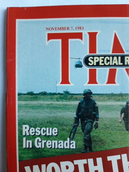 Time magazine Rescue In Grenada Worth The Price? Tough Moves, Hard Questions Sacrifice In Beirut 07.11.1983