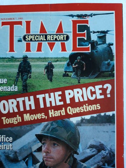 Time magazine Rescue In Grenada Worth The Price? Tough Moves, Hard Questions Sacrifice In Beirut 07.11.1983