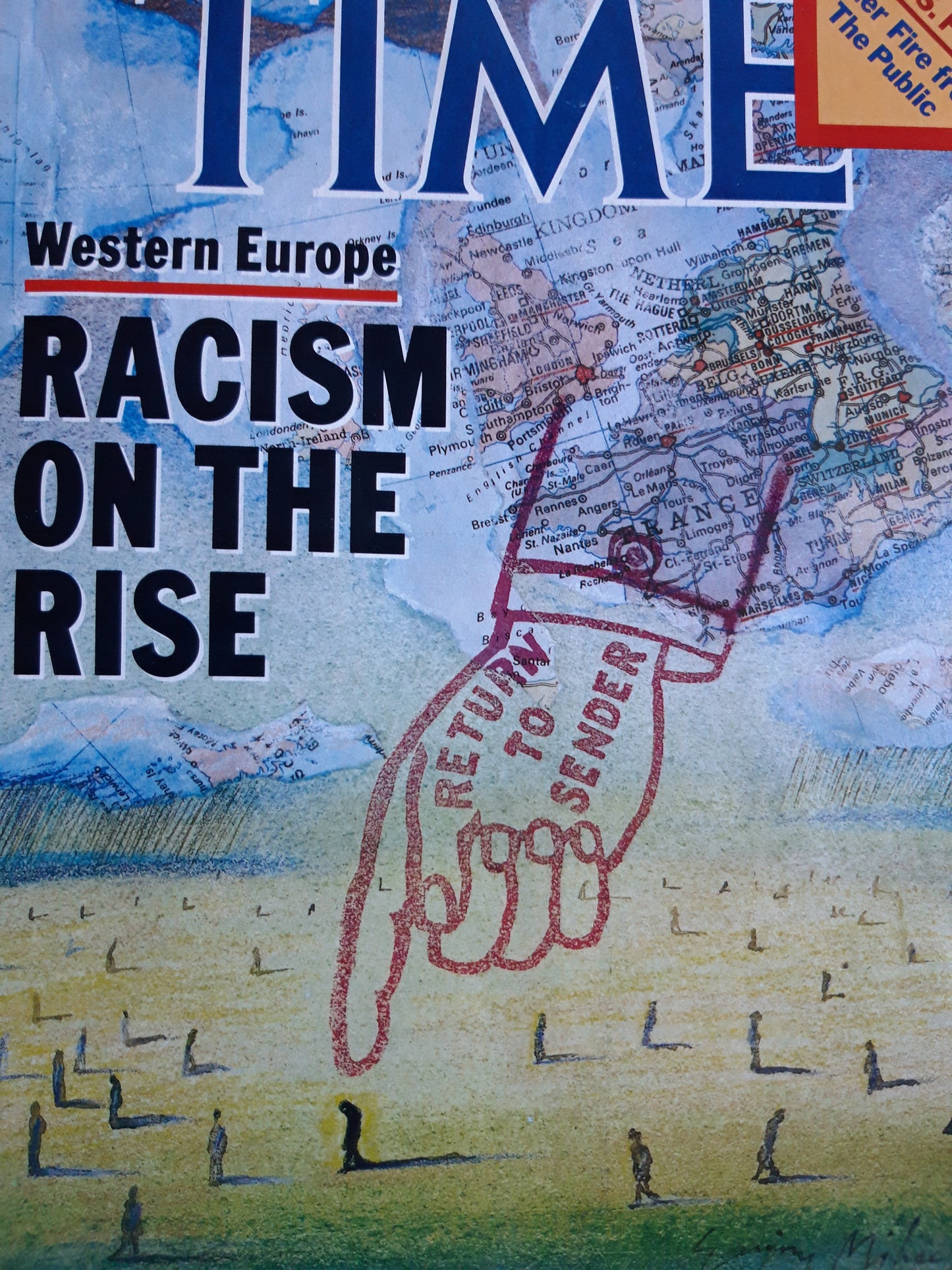 Time magazine Western Europe Racism on the Rise Return to sender The U.S. Press 12.12.183 Dezember 1983 No.50