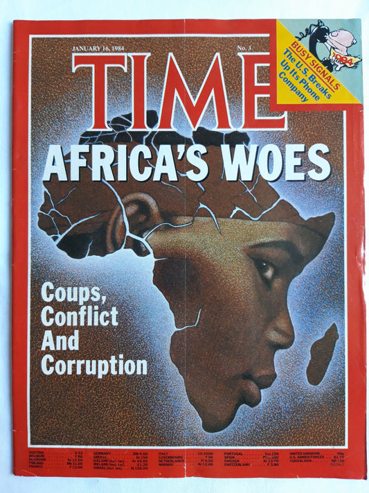 Time magazine Africa`s Woes Coups Conflict and Corruption 16.01.1984 Januar 1984