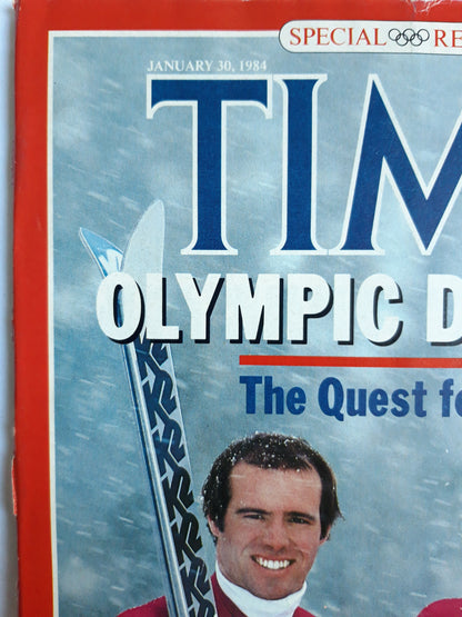 Time magazine Olympic Dreams The Quest for Gold U.S. Skiers Phil Mahre and Tamara Kinney 30.01.1984 Januar 1984