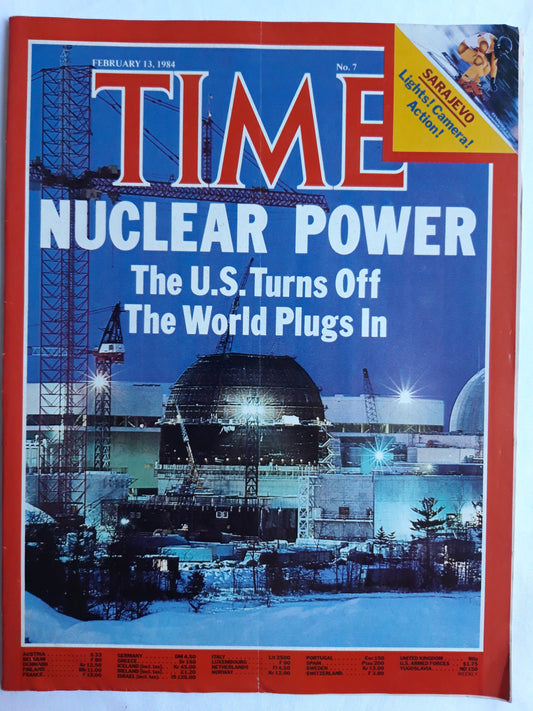 Time magazine Nuclear Power The U.S.Turns Off The World Plugs In 13.02.1984 Februar 1984 No.7