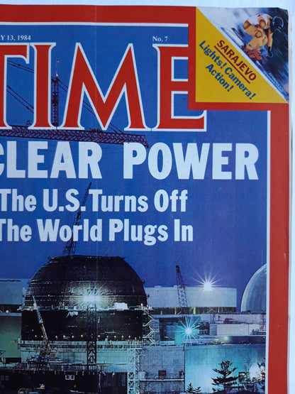 Time magazine Nuclear Power The U.S.Turns Off The World Plugs In 13.02.1984 Februar 1984 No.7
