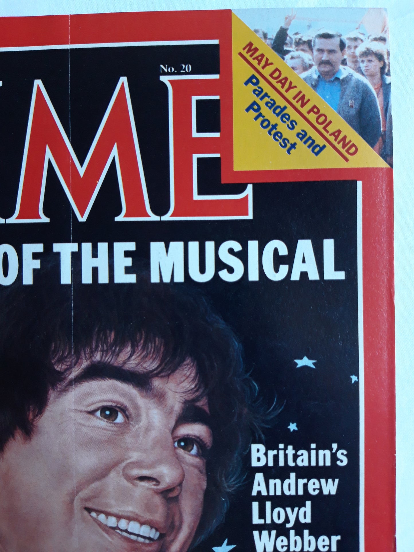 Time magazine Master of the Musical Britain´s Andrew Lloyd Webber May Day in Poland Parades and Protest 14.05.1984 Mai 1984No.20