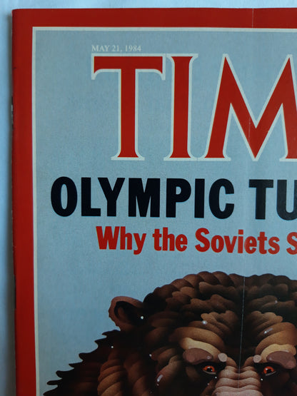 Time magazine Olympic Turmoil Why the Soviets Said Nyet El Salvador A Mandate for Moderation 21.05.1984 Mai 1984 No.21