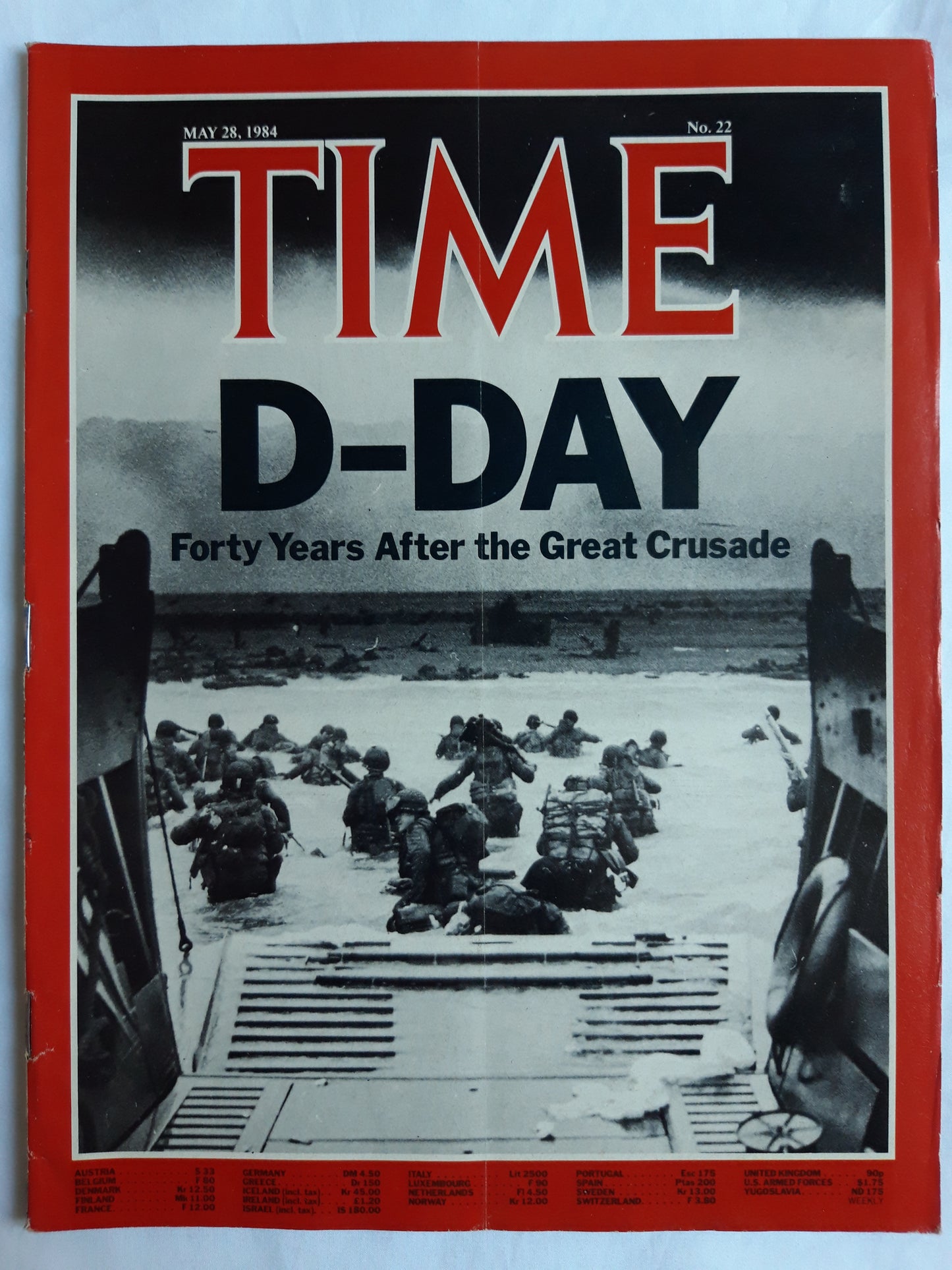 Time magazine D-Day Forty Years After the Great Crusade 28.05.1984 Mai 1984 No.22