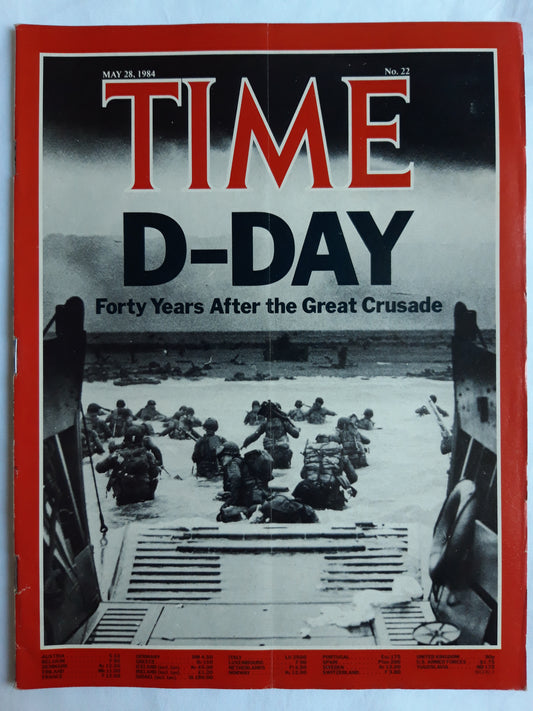 Time magazine D-Day Forty Years After the Great Crusade 28.05.1984 Mai 1984 No.22