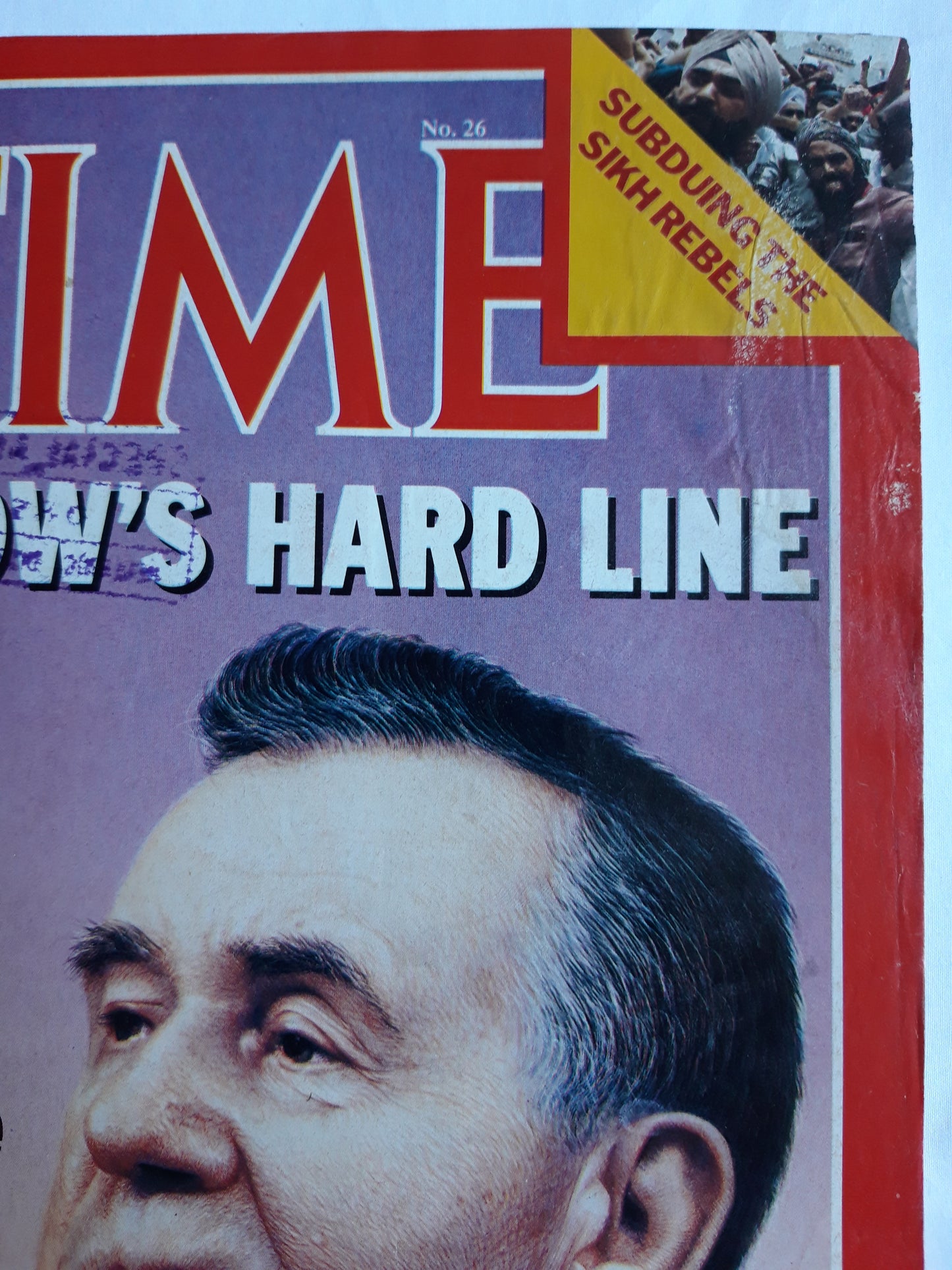 Time magazine Moscow´s Hard Line Foreign Minister Andrei Gromyko Subduing the Sikh Rebels 25.06.1984 Juni 1984 No.26