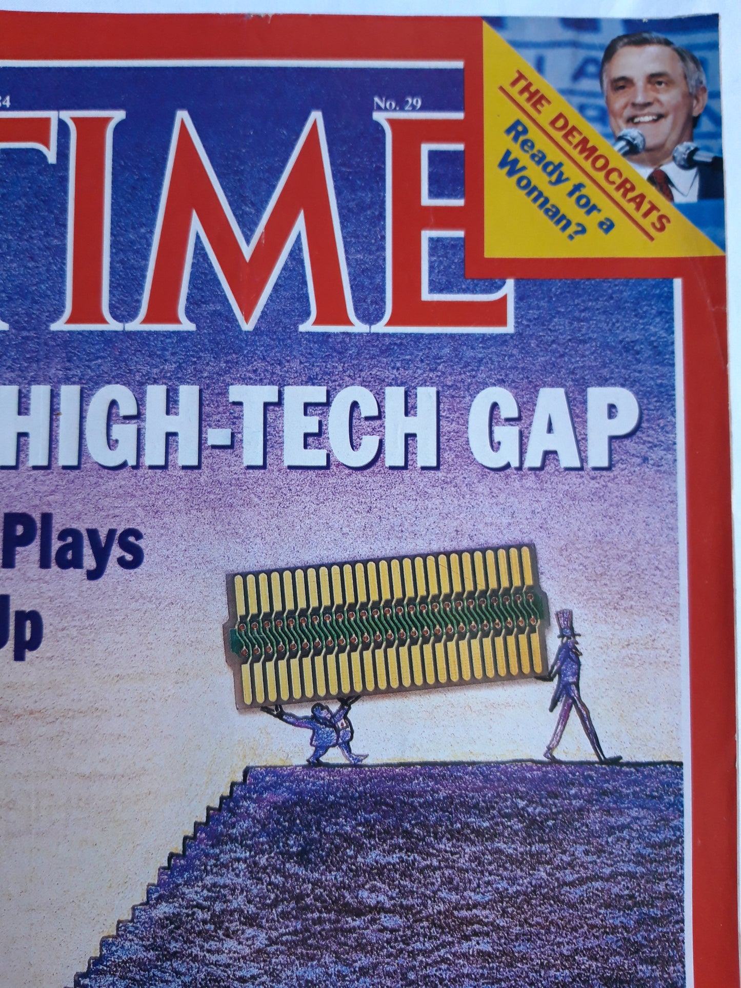 Time magazine The Hight-Tech Gap Europe Plays Catch-Up The Democrats Ready for a Woman? 16.07.1984 Juli 1984