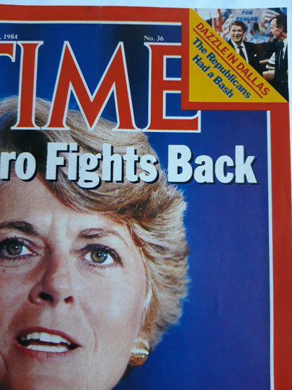 Time magazine Geraldine Ferraro Fights Back The Republicans 03.09.1984 September 1984 No.36