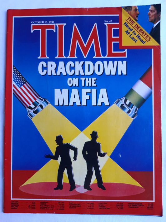 Time magazine Crackdown on the Mafia The Debats 15.10.1984 Oktober 1984