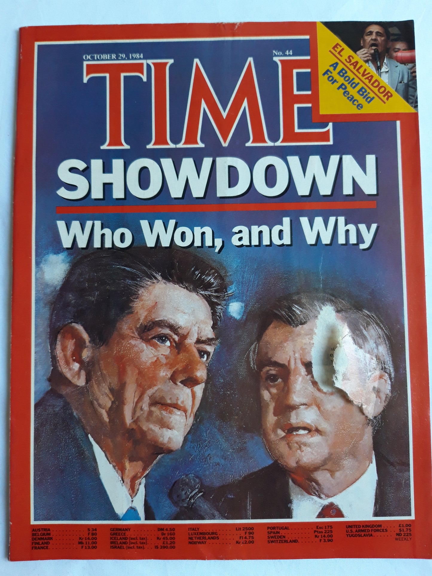 Time magazine Showdown Who Won, and Why El Salvador 29.10.1984 Oktober 1984 No.44