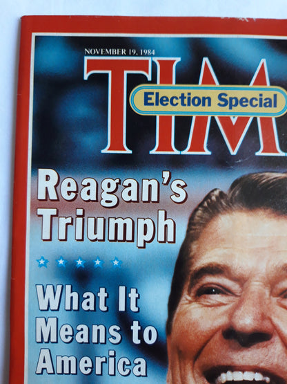 Time magazine Ronald Reagan`s Triumph 19.11.1984 November 1984 No.47
