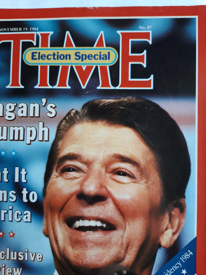 Time magazine Ronald Reagan`s Triumph 19.11.1984 November 1984 No.47