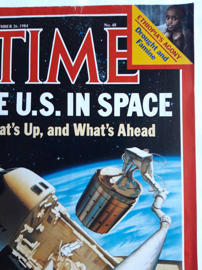 Time magazine The U.S. in Space What´s Up, and What`s Ahead Ethiopia´s Agony 26.11.1984 November 1984 No.48