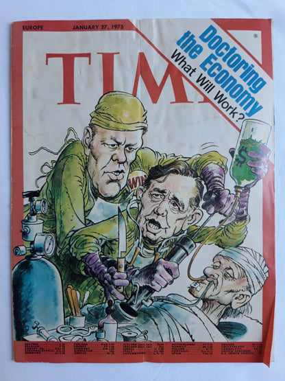Time magazine Doctoring the Economy What Will Work? 27.01.1975 Januar 1975