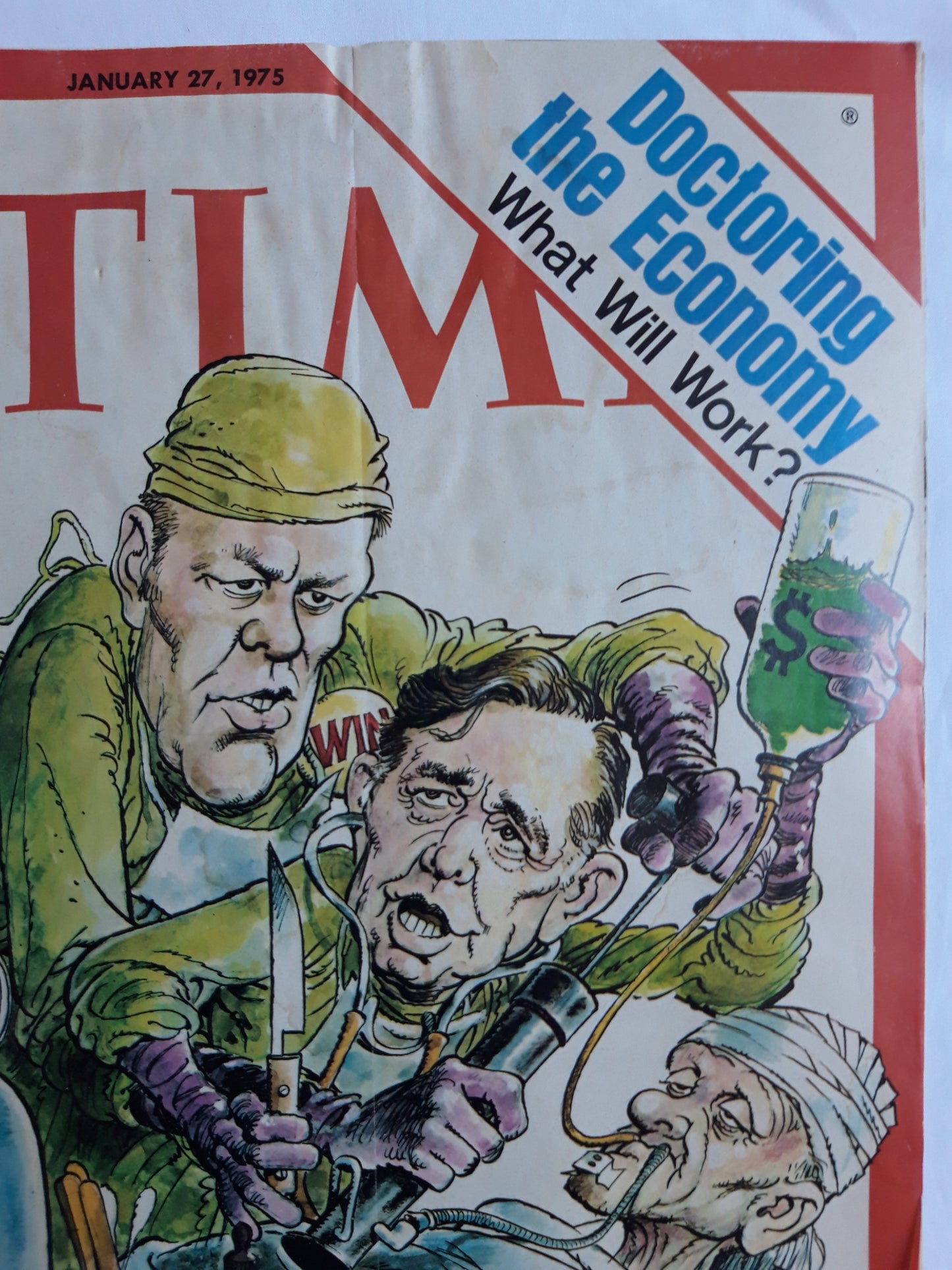 Time magazine Doctoring the Economy What Will Work? 27.01.1975 Januar 1975