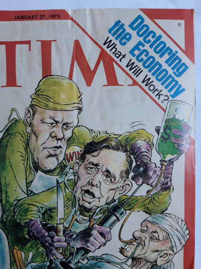 Time magazine Doctoring the Economy What Will Work? 27.01.1975 Januar 1975