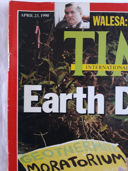 Time magazine Earth Day ´90 Walesa Environmental activism captures the world´s imagination 23.04.1990 April 1990