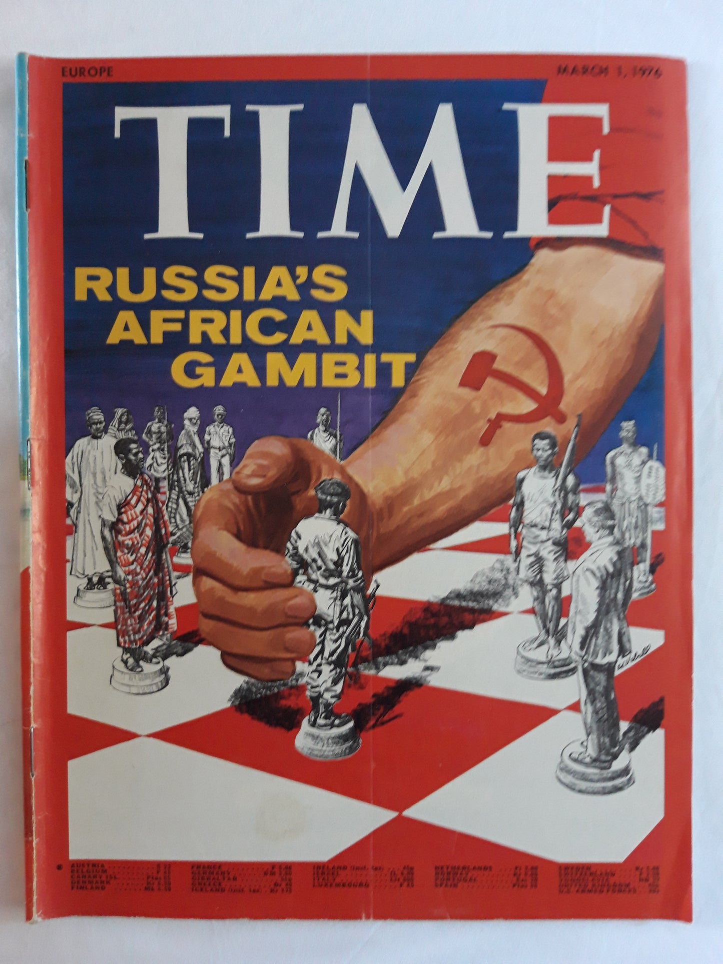 Time magazine Russian`s African Gambit 01.03.1976 März 1976