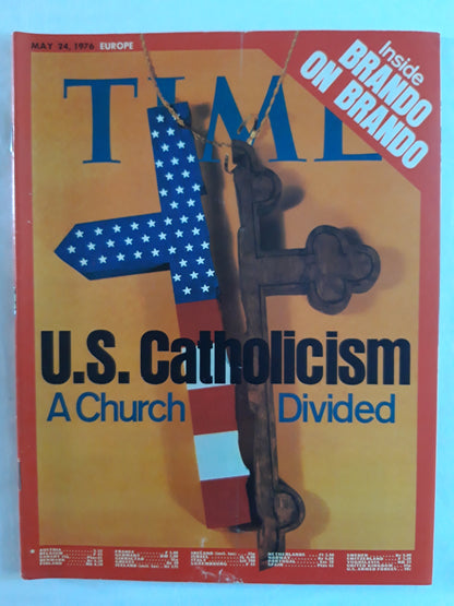 Time magazine U.S. Catholicism A Church Divided Inside Brando on Brando 24.05.1976 Mai 1976