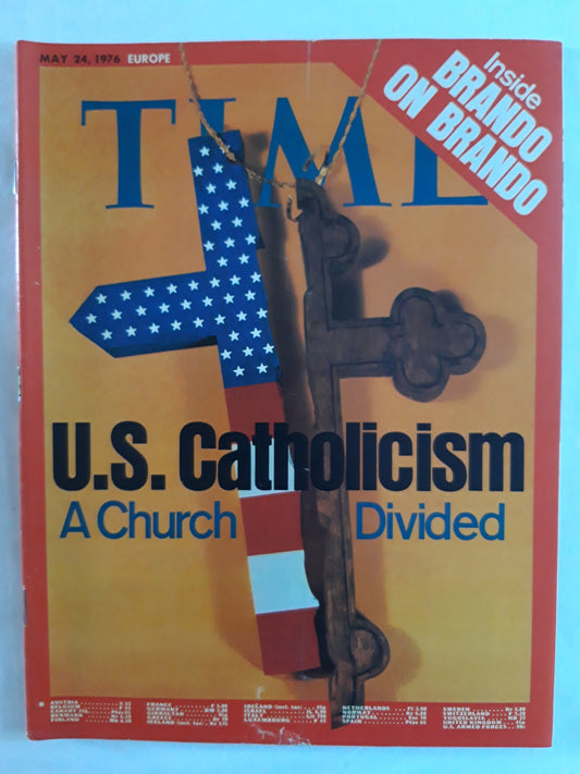 Time magazine U.S. Catholicism A Church Divided Inside Brando on Brando 24.05.1976 Mai 1976
