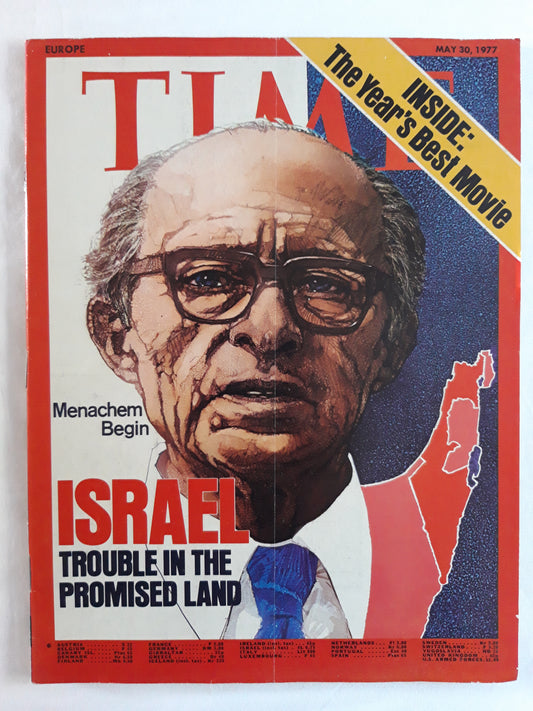 Time magazine Menachem Begin Israel Trouble in the Promised Land The Year´s Best Movie 30.05.1977 Mai 1977
