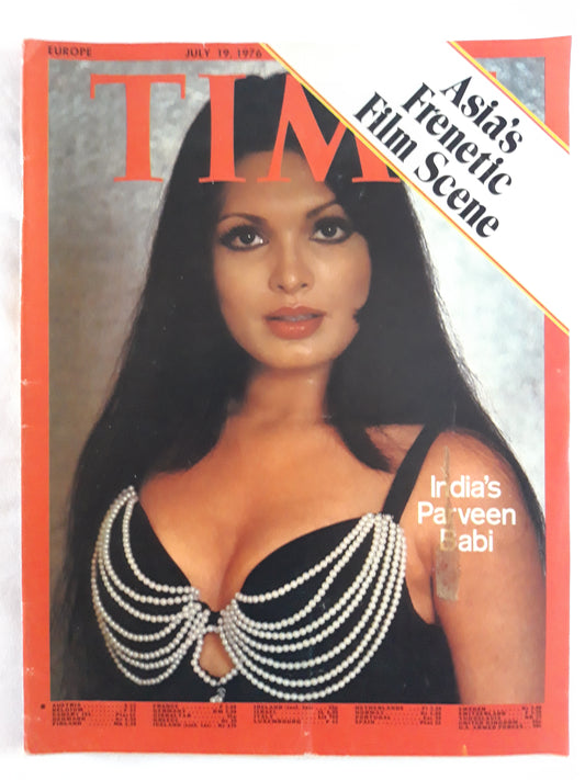 Time magazine India´s Parveen Babi Asia´s Frenetic Film Scene 19.07.1976 Juli 1976