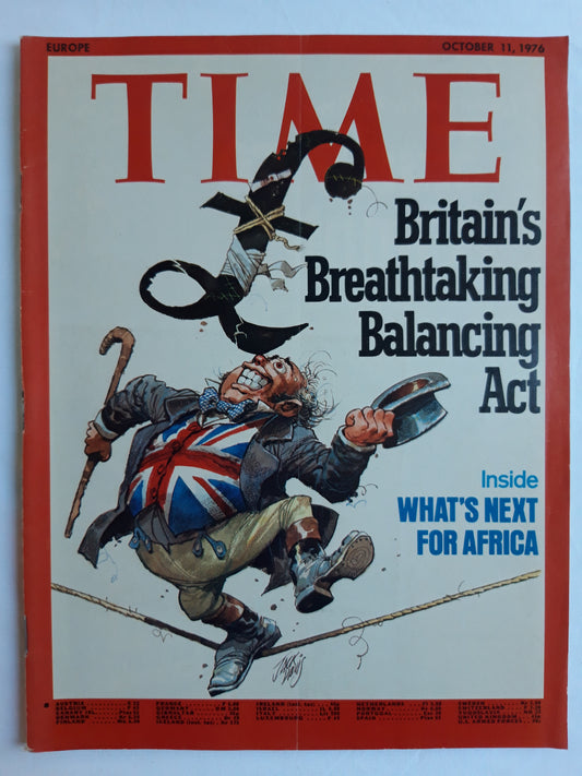 Time magazine Britain`s Breathtaking Balancing Act What´s Next for Africa 11.10.1976 Oktober 1976