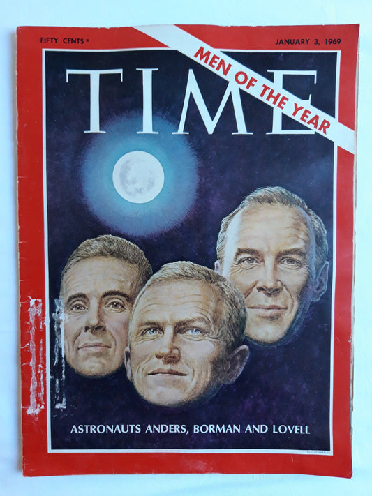 Time magazine Men of the Year Astronauts Anders, Borman und Lovell 03.01.1969 Januar 1969
