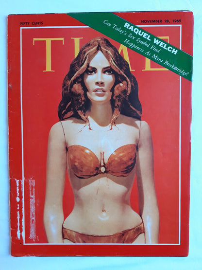 Time magazine Raquel Welch Sex Symbol 28.11.1969 November 1969