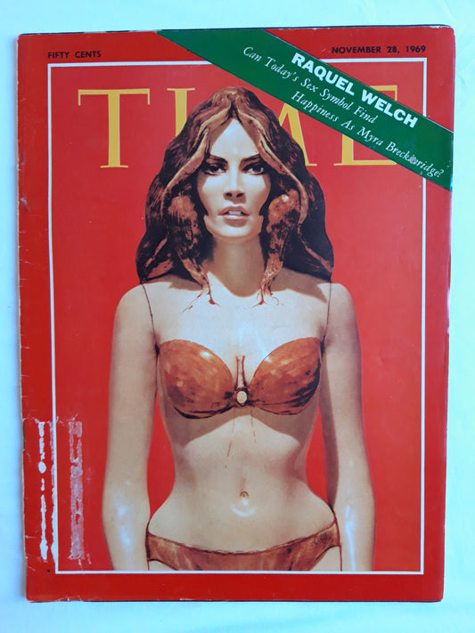 Time magazine Raquel Welch Sex Symbol 28.11.1969 November 1969