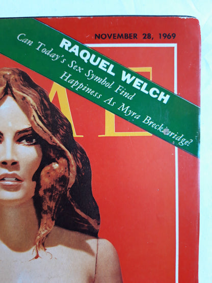 Time magazine Raquel Welch Sex Symbol 28.11.1969 November 1969