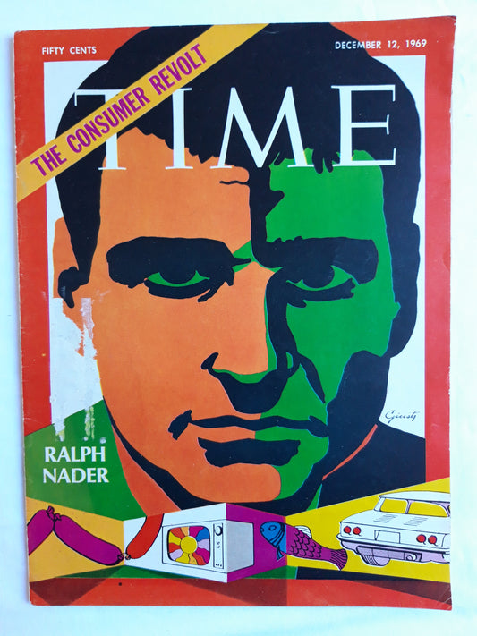 Time magazine Ralph Nader The Consumer Revolt 12.12.1969