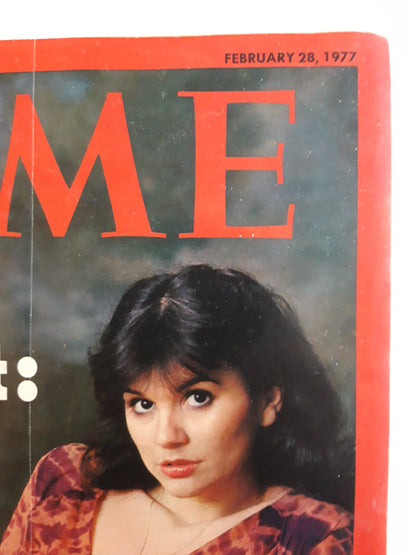Time magazine Linda Ronstadt Torchy Rock The Magic World of Credit 28.02.1977 Februar 1977