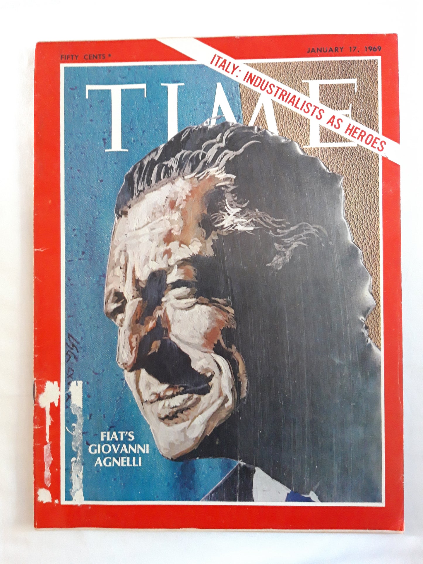 Time magazine Fiat`s Giovanni Agnelli Italy: Industrialists as heroes 17.01.1969 Januar 1969