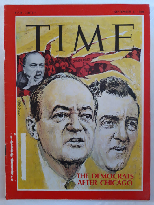 Time magazine The Democrats after Chicago 06.09.1968 Fifty Cents September 1968