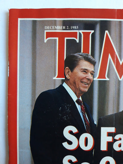 Time magazine So Far, So Goof Ronald Reagan Mikhail Gorbachev 02.12.1985 Dezember 1985 No.48