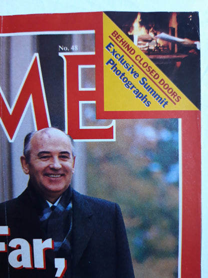 Time magazine So Far, So Goof Ronald Reagan Mikhail Gorbachev 02.12.1985 Dezember 1985 No.48