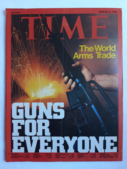Time magazine Guns for Everyone The World Arms Trade 03.03.1975 März 1975