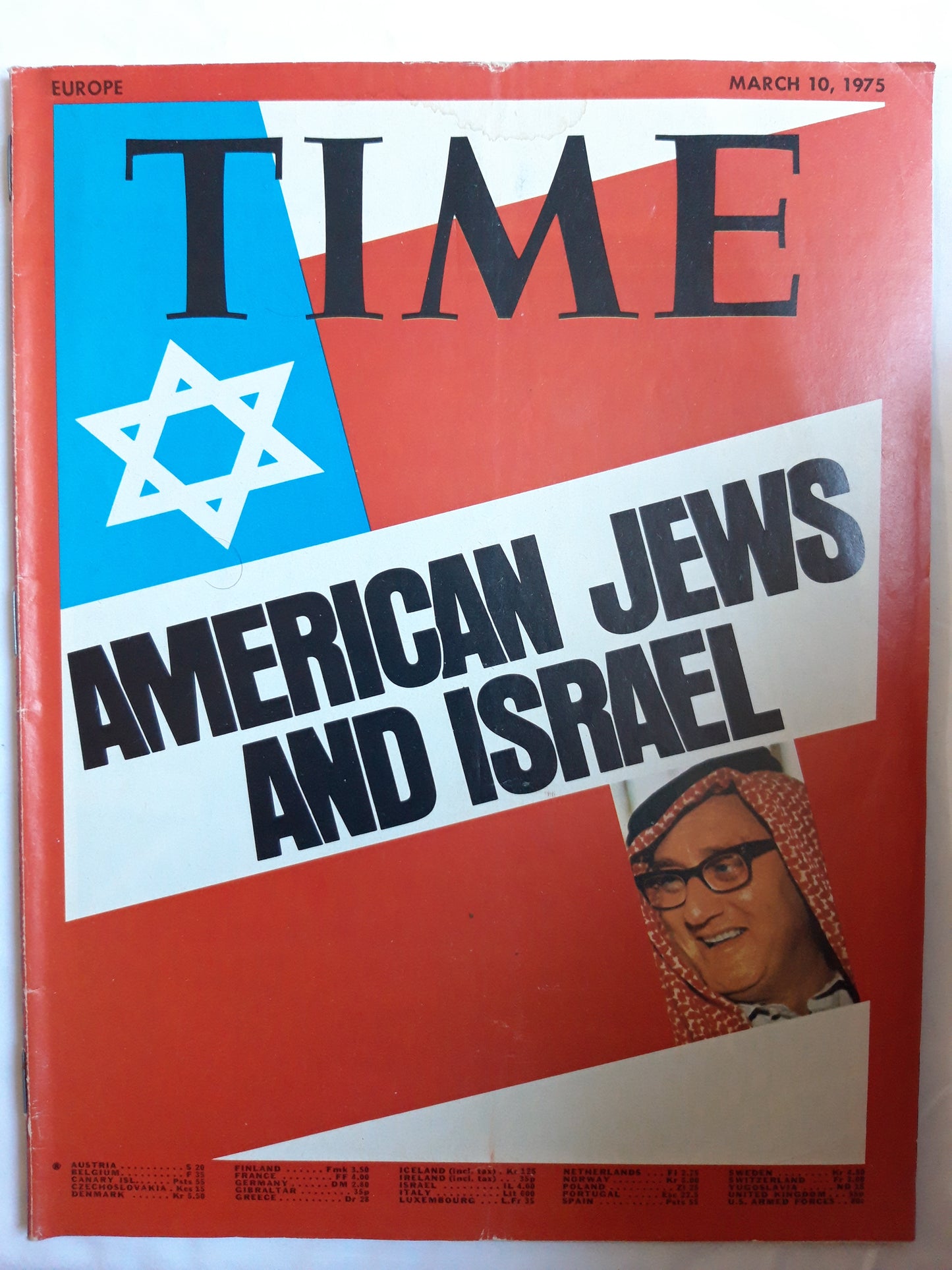 Time magazine American Jews and Israel 10.03.1975 März 1975