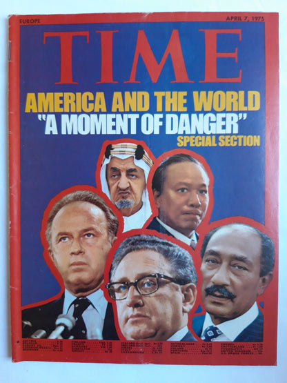 Time magazine America and the World "A Moment of Danger" 07.04.1975 April 1975
