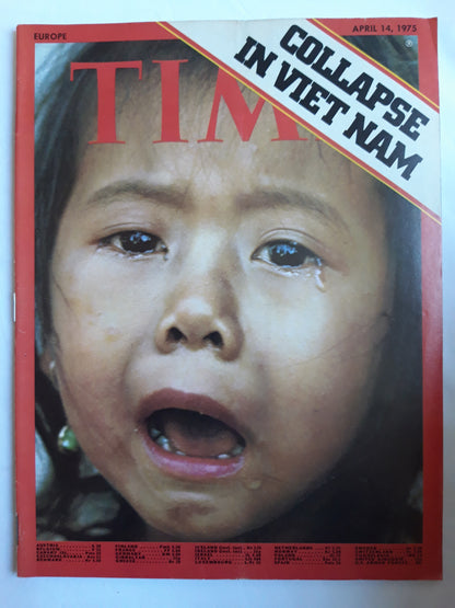 Time magazine Collapse in Viet Nam 14.04.1975 April 1975