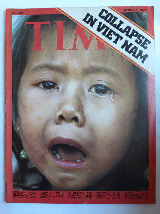 Time magazine Collapse in Viet Nam 14.04.1975 April 1975