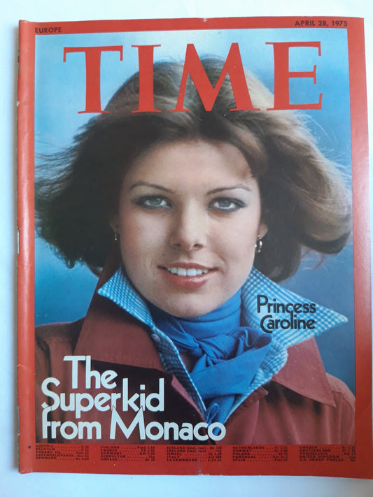 Time magazine Princess Caroline The Superkid from Monaco 28.04.1975 April 1975